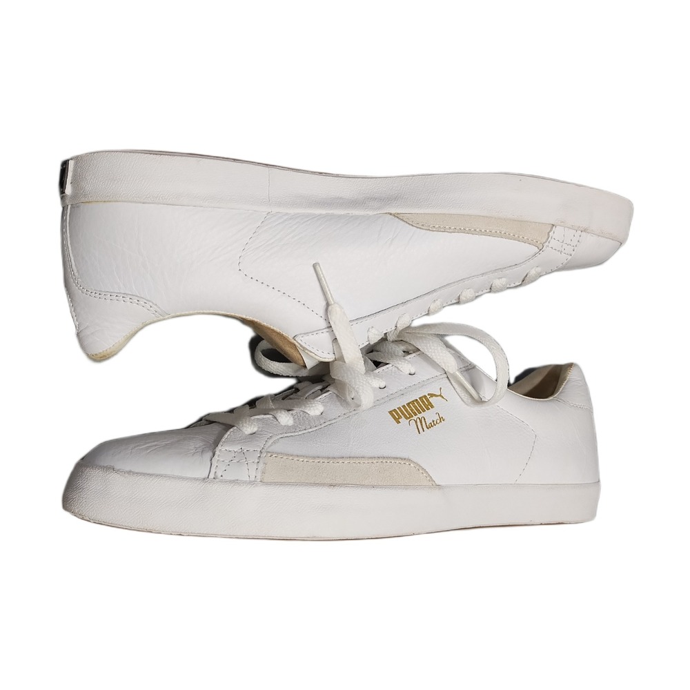 PUMA Match Vulc Sneakers Mens Size 11 White Athletic Low Top Lace Up 356165-01